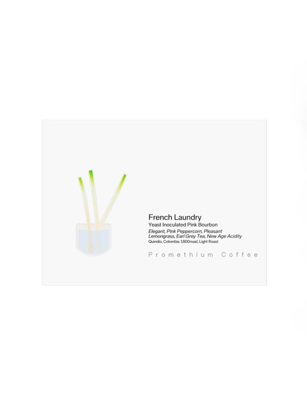 NWT French Laundry Promethium Coffee Yeast Inoculated Pink Bourbon 200g